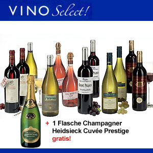 Abonnement trocken VinoSelect Sommer 2007 Heidsieck Champagner