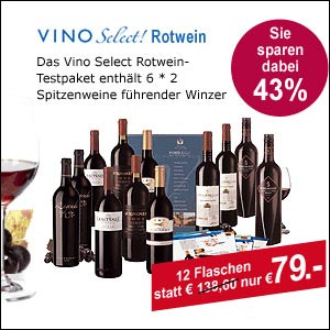 Abonnement trocken Vino Select Willkommenspaket 2007 Rot