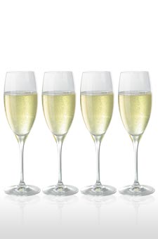 Prosecco / Champagner Glas im 4er Set