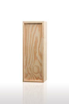 1er Holzkiste für Magnumflaschen mit Schiebedeckel