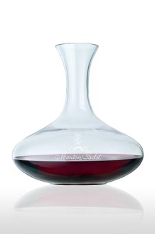 Dekanter mit Mouton Cadet Logo