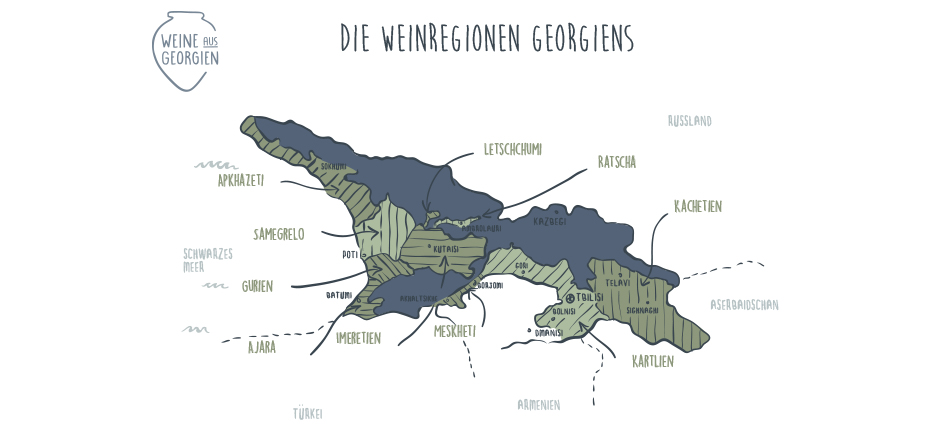 Georgische Weinbaugebiete