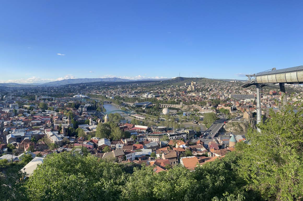 Tiflis in Georgien Georgiens Hauptstadt Tiflis