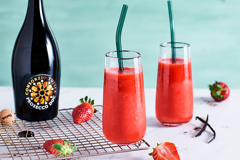 Erdbeer Prosecco Slush